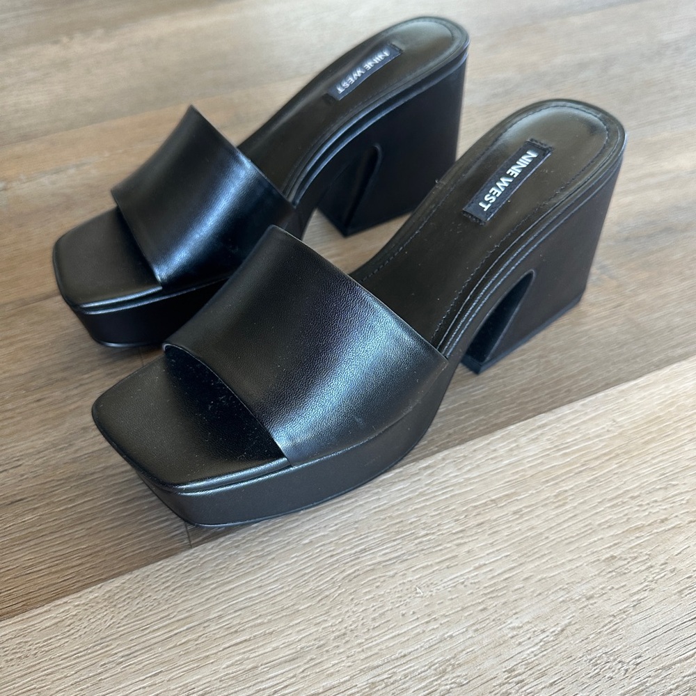 Nine West Platform Slide Sandals
